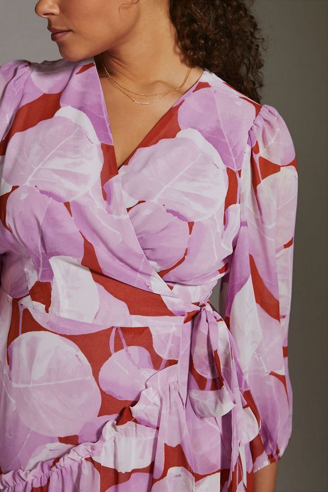 Hutch Abstract Wrap Maxi Dress #2