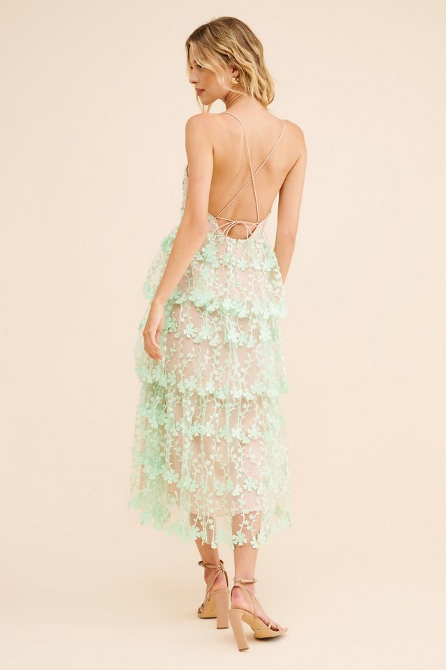 Endless Rose Lace Layered Midi Dress #1