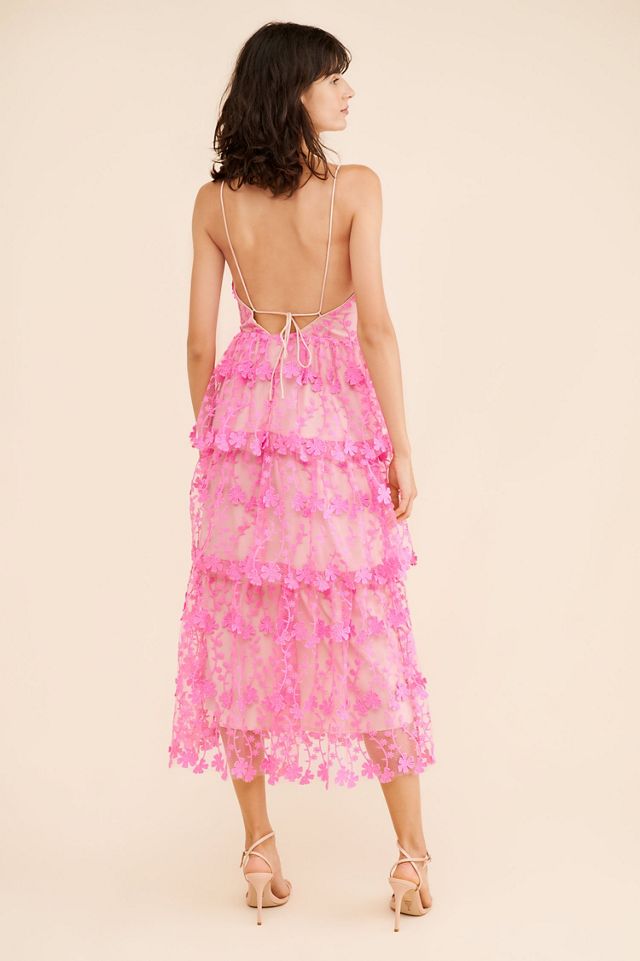 Endless Rose Lace Layered Midi Dress #1