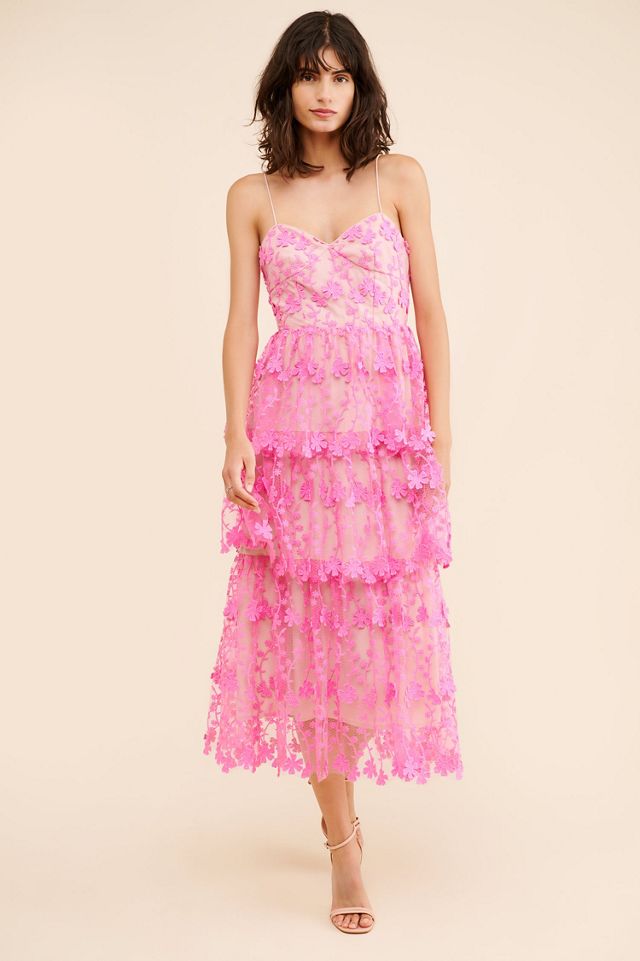 Endless Rose Lace Layered Midi Dress #3
