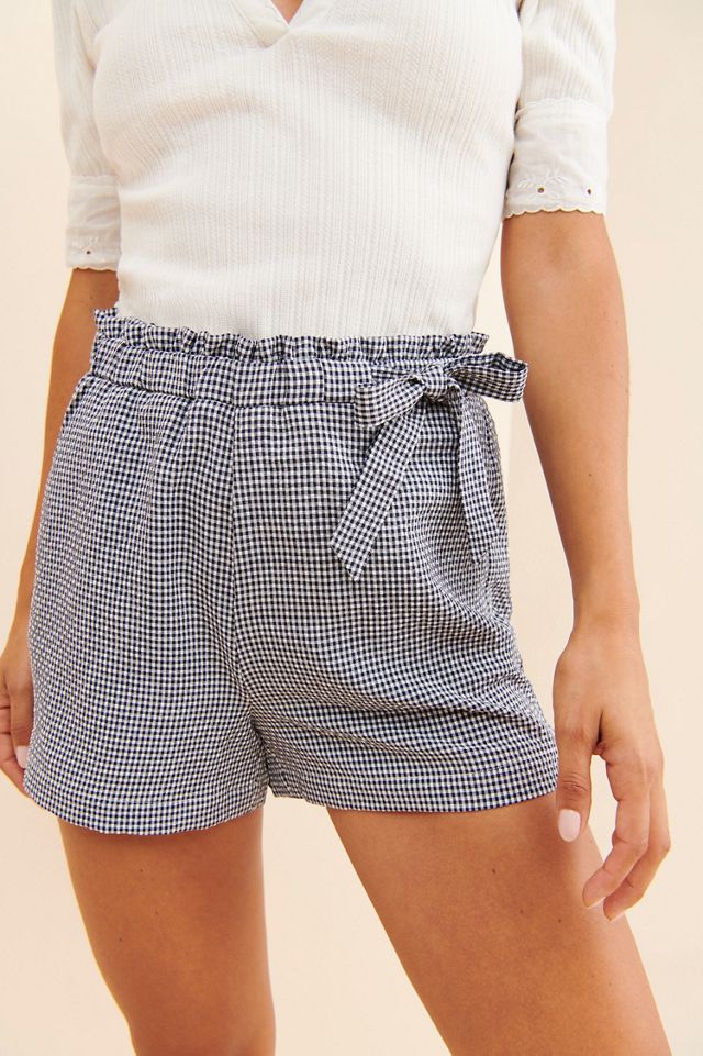Greylin Gwen Gingham Waist Tie Shorts #2