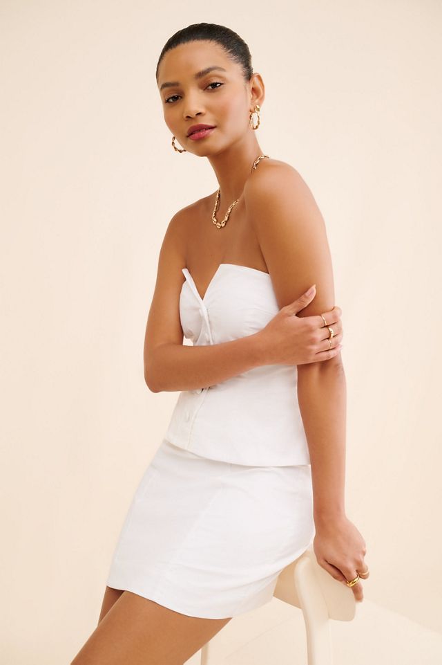 BHLDN Strapless Vest Mini Dress #2