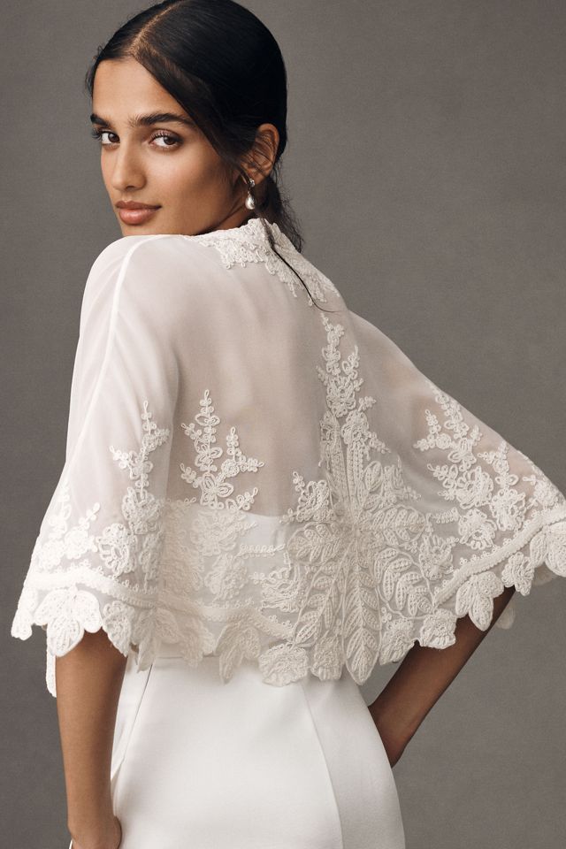 BHLDN Embroidered Lace Bolero #1