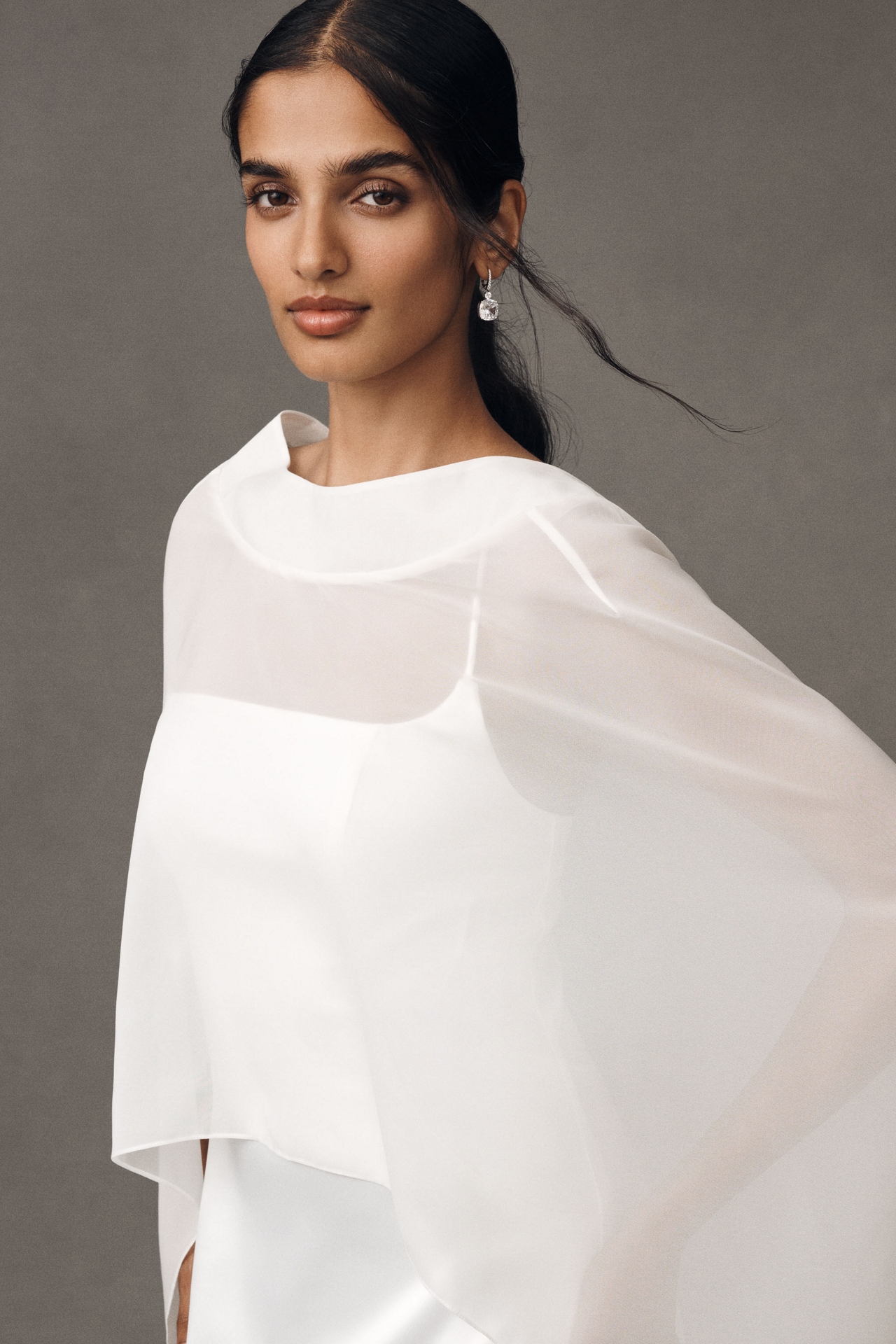 BHLDN Long Sheer Cape