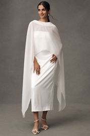 BHLDN Long Sheer Cape
