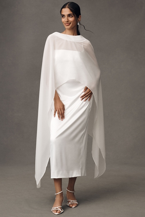 BHLDN Long Sheer Cape