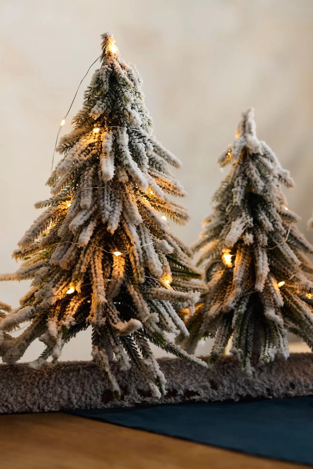 Terrain Illuminated Snowy Brush Tree Centerpiece - thumbnail 2