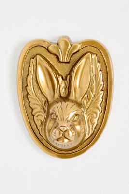 Anthropologie Aslan Animal Metal Gallery Wall Charm In Gold