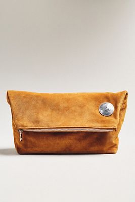 Streets Ahead Suede Clutch
