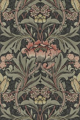 Acanthus Floral Vintage Peel-and-Stick Wallpaper