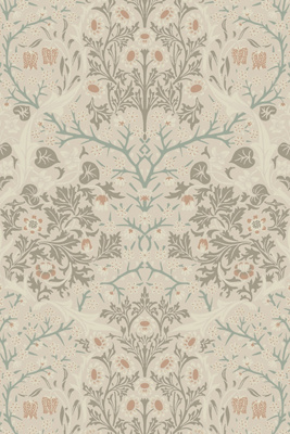 Anthropologie Victorian Garden Floral Vintage Peel-and-stick Wallpaper