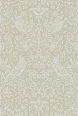 Anthropologie Tonal Bird Garden Vintage Peel-and-stick Wallpaper