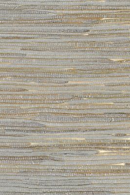 Metallic Silver Java Grasscloth Wallpaper