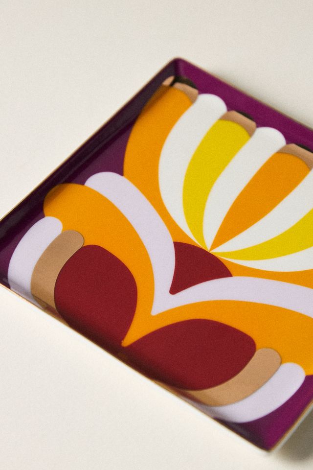 Retro Bloom Ceramic Trinket Dish #1