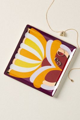 Retro Bloom Ceramic Trinket Dish