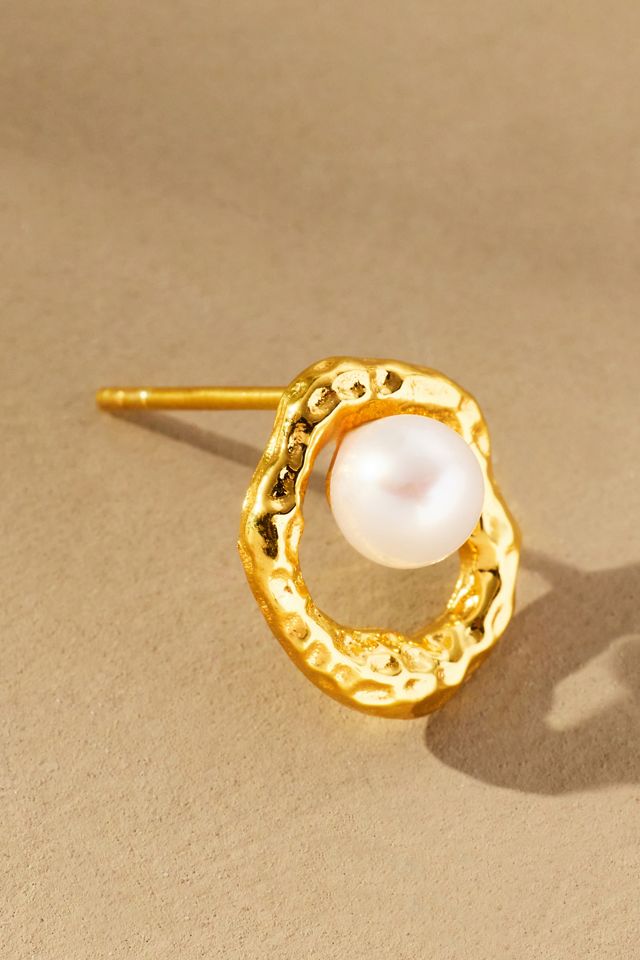 Jackie Mack Molten Pearl Perla Post Earrings #1