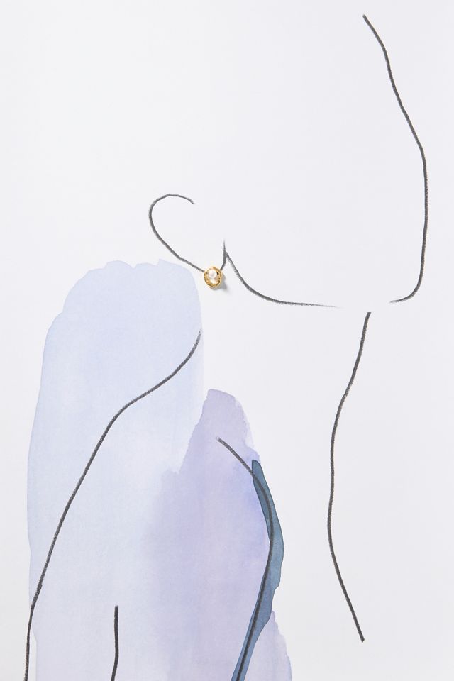 Jackie Mack Rope Pearl Cassiopeia Post Earrings #2