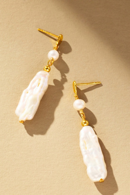 Jackie Mack Molten Pearl Drop Earrings product page