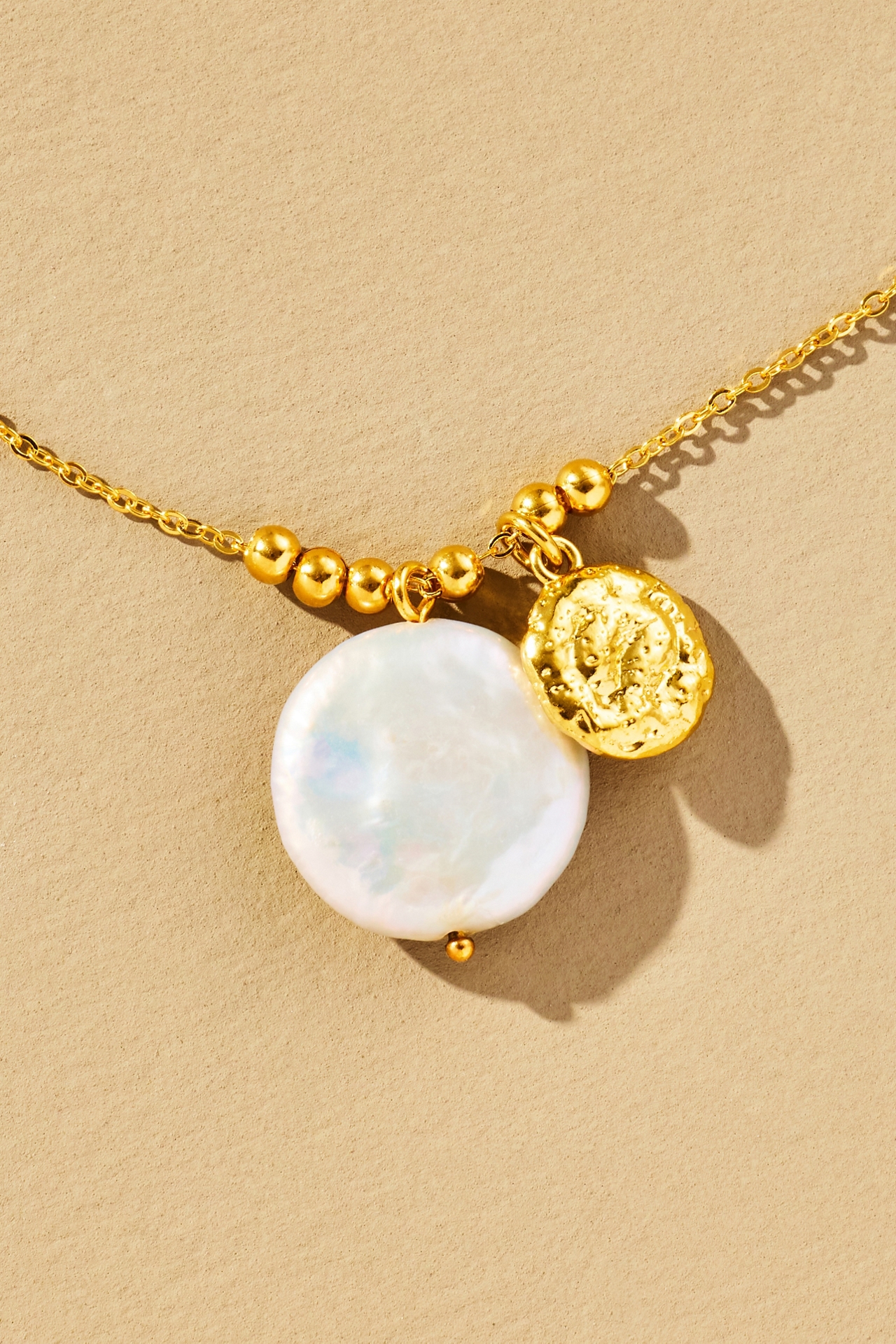 Jackie Mack Pearl Charm Elysia Necklace