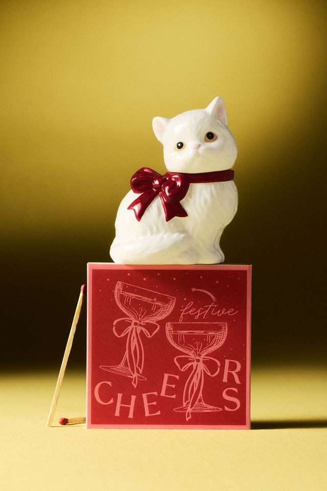 Woody Fresh Balsam & Cedarwood Cat-Shaped Candle #2
