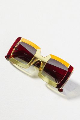 Gustavo Square Colorblock Sunglasses