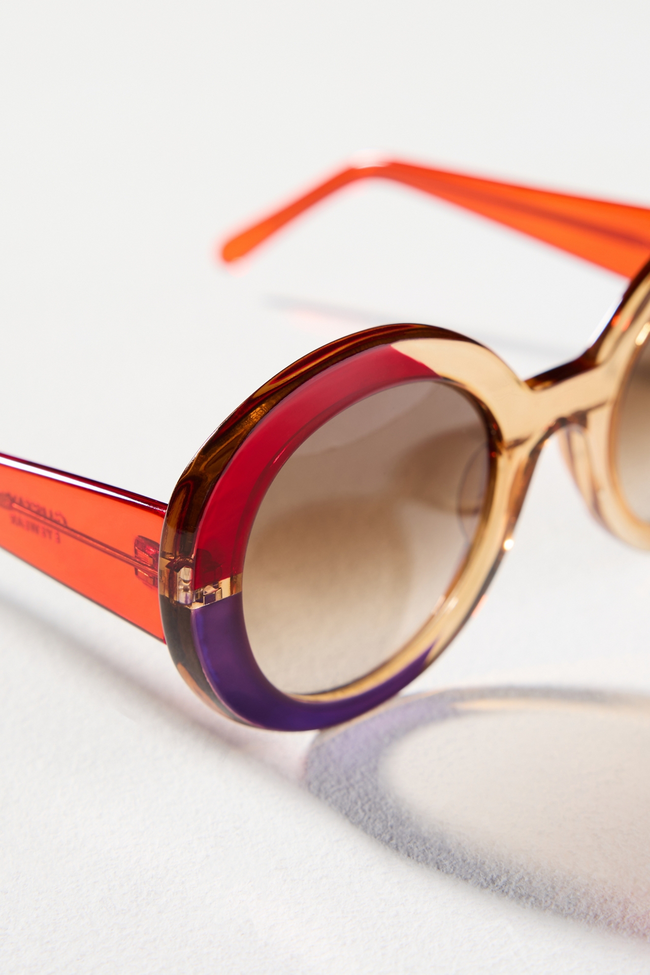 Gustavo Oval Colorblock Sunglasses