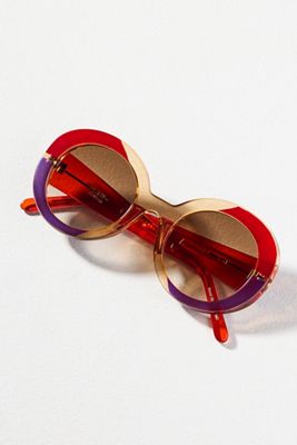 Gustavo Oval Colorblock Sunglasses