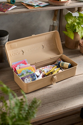 Toyo Steel Company Ltd. Toyo Steel Medium Seed Storage Box, Beige