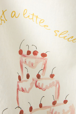 Dinette Little Slice Linen Dish Towel - Thumbnail 2