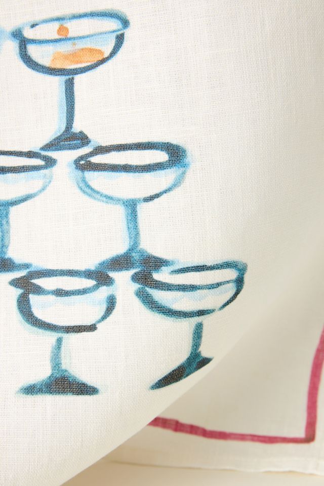 Dinette The Tower Linen Dish Towel #1