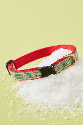Anthropologie The Bistro Tile Cat Collar: Holiday Edition In Multi