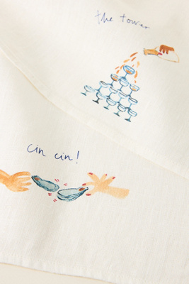 Dinette Tower Linen Napkins, Set of 2