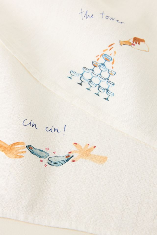 Dinette Tower Linen Napkins, Set of 2 #2