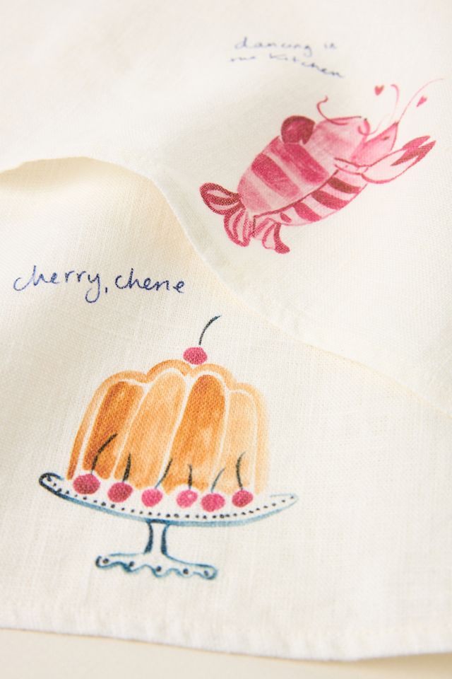 Dinette Lobster Linen Napkins, Set of 2 #2