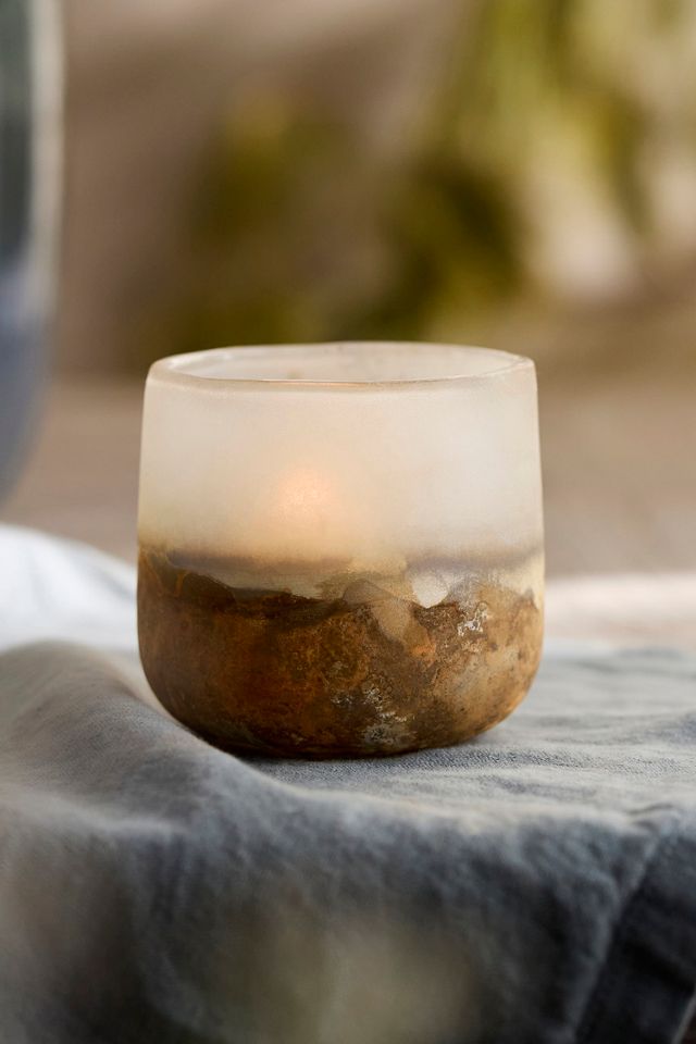Burnished Glass Votive Holder #3
