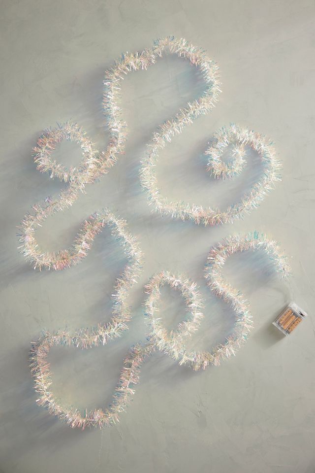 Tinsel Wrapped String Lights #3