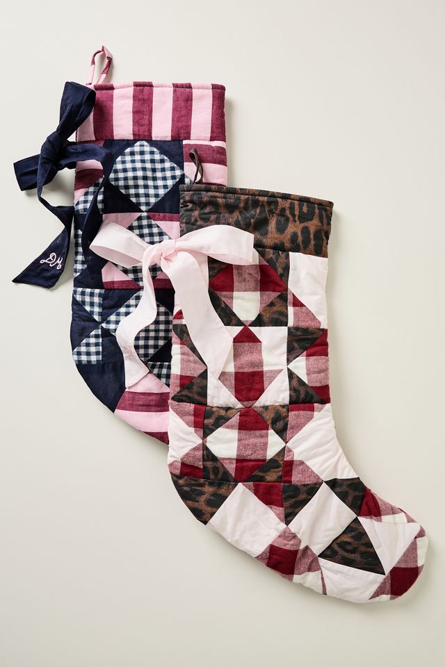 Damson Madder Patchwork Stocking #2
