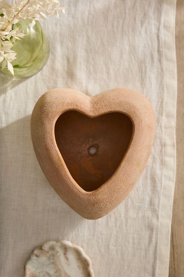 Terracotta Heart Bowl Planter #2