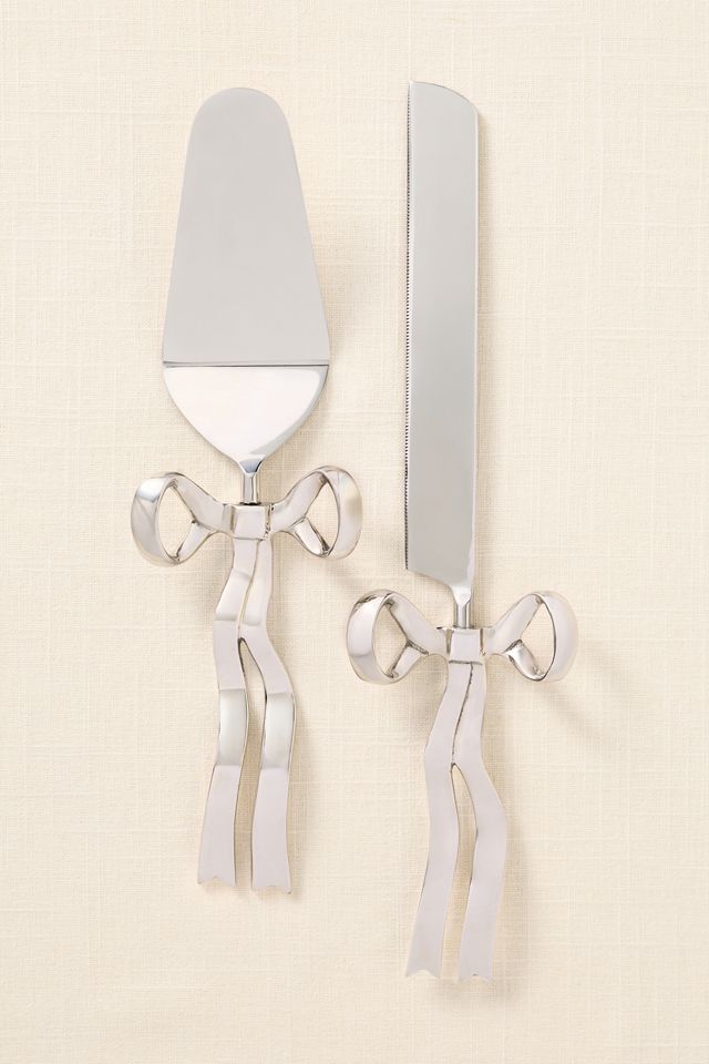 Benedita Stainless Steel Bow Cake Serve Set #1