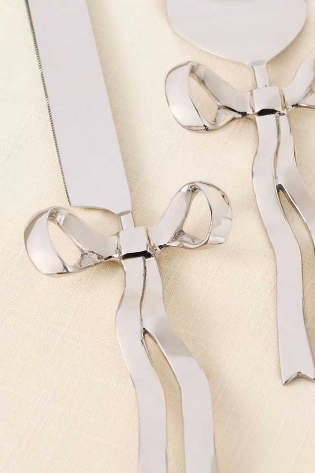 Benedita Stainless Steel Bow Cake Serve Set #2