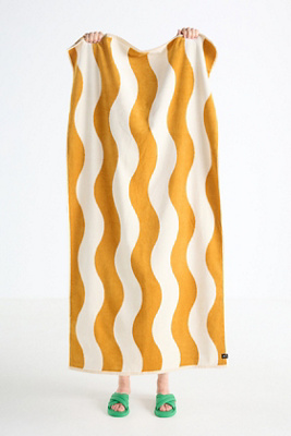 Slowtide Cotton Woven Stripe Beach Towel product page