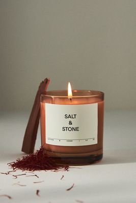 SALT & STONE Gourmand Saffron & Cedar Candle