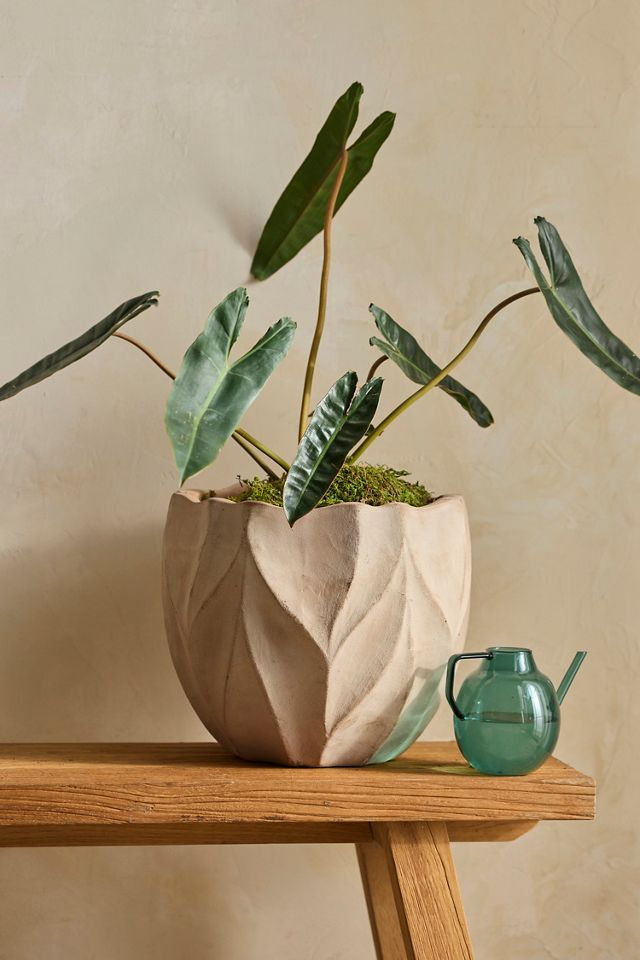 Faceted Terracotta Taper Planter #2