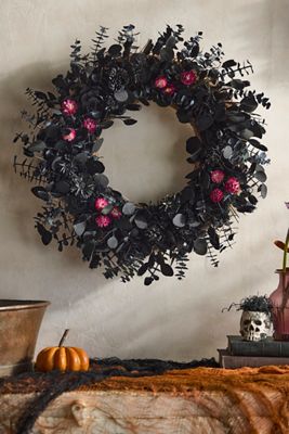 Gothic Garden Dried Wreath
