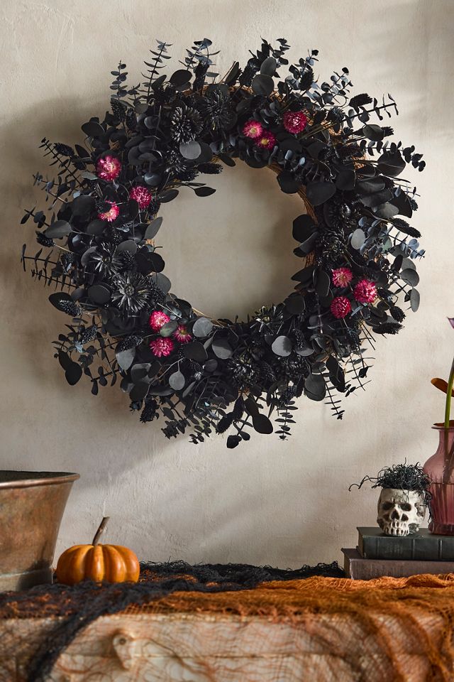Gothic Garden Dried Wreath #3