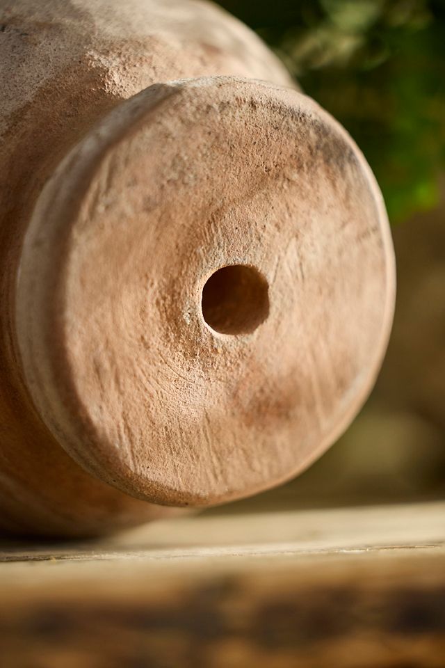 Rolled Rim Terracotta Urn Planter #2
