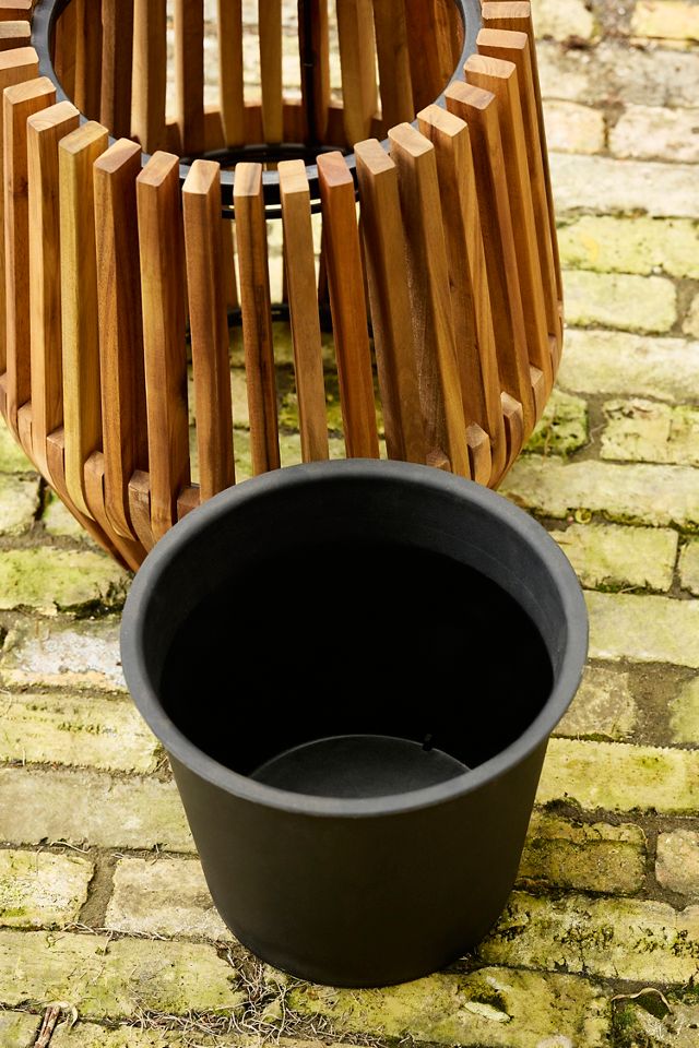 Slatted Acacia Diamond Planter, Small #2