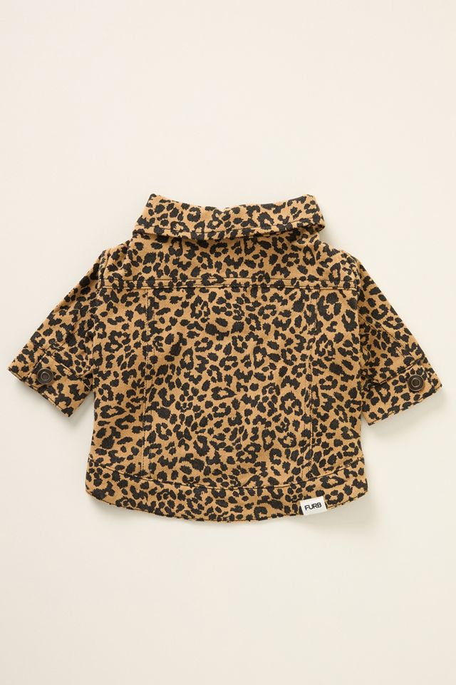FURB Ozzie Leopard Denim Pet Jacket #2