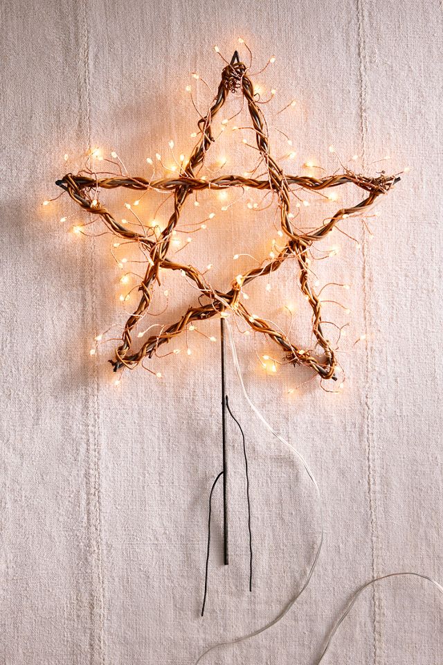 Twinkling Illuminated Vine Star Tree Topper #1