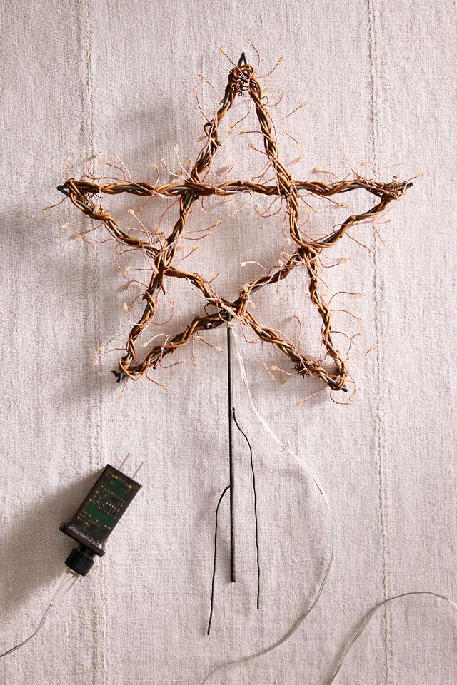 Twinkling Illuminated Vine Star Tree Topper #2